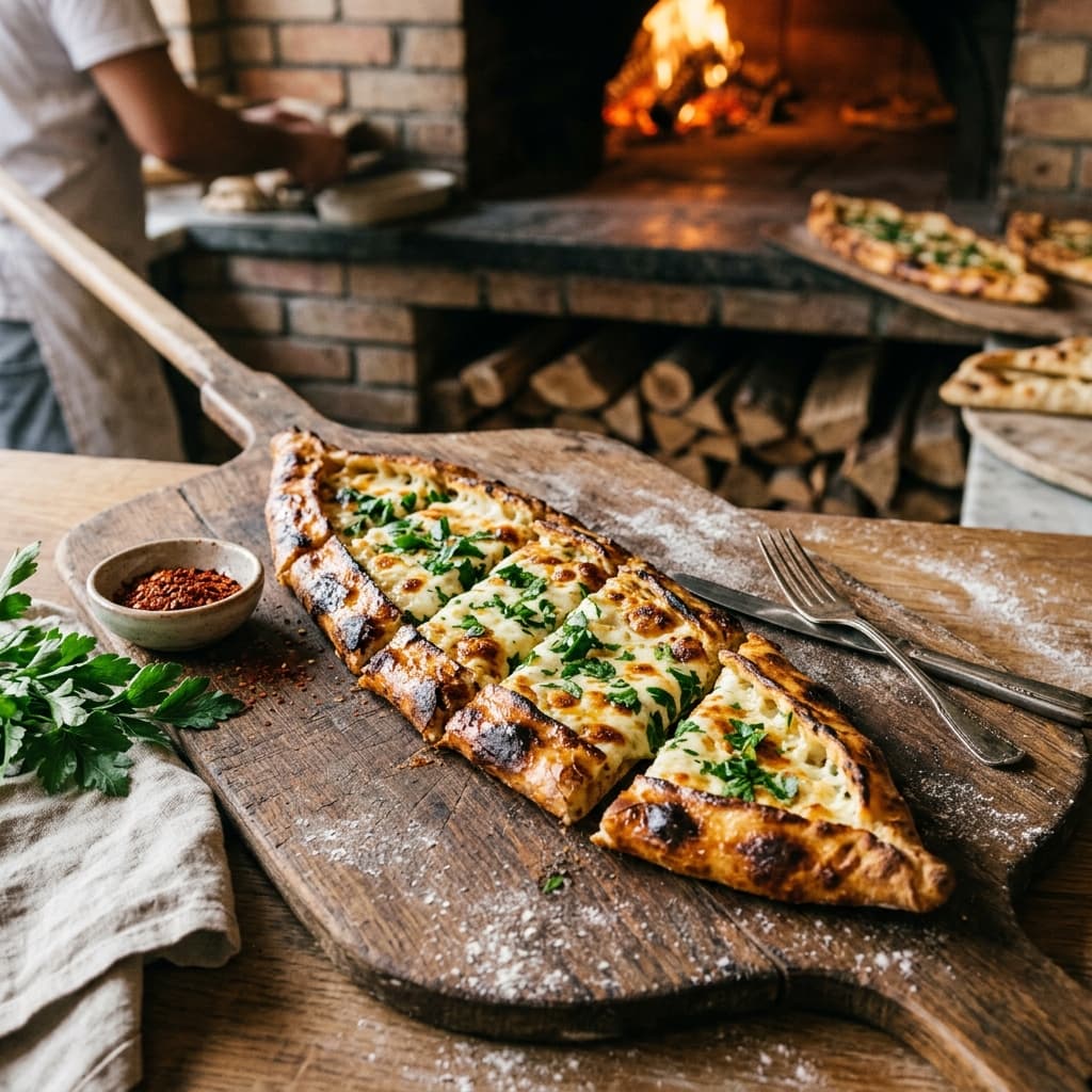 Köy peynirli pide