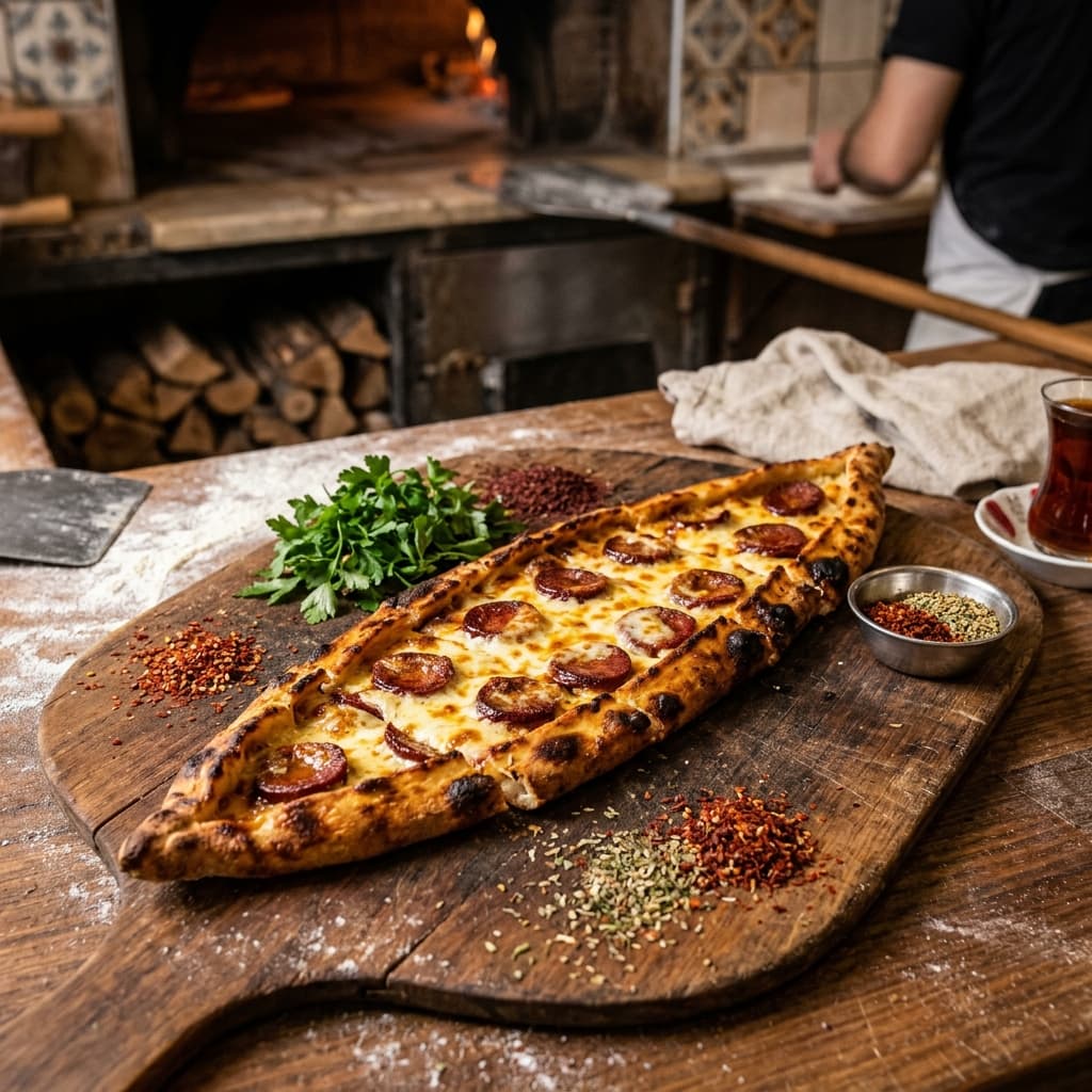 Sucuklu pide